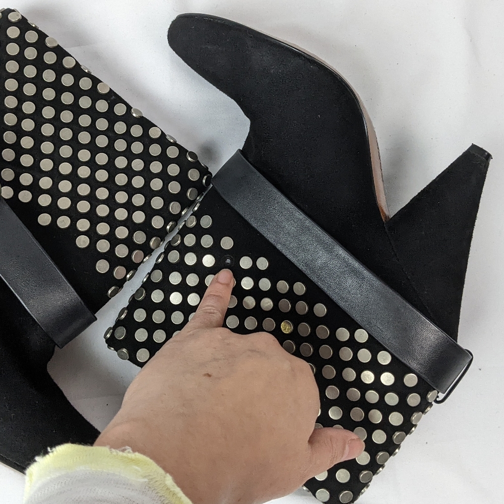 Studded Heeled Boots 9.5 SEE DESCRIPTION - Picture 10 of 11